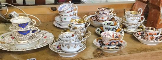 Collection  of mixed early Spode, trios etc.